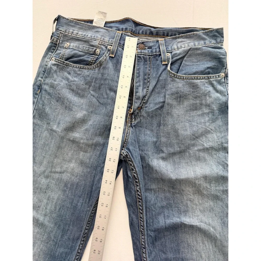 Levi's 527 Jeans Mens 34x34 Blue Medium Wash Bootcut Leg Denim Pants Casual